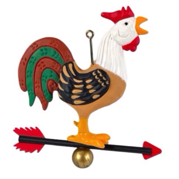 Hallmark 1989 “Rooster Weathervane” Ornament - Picture 1 of 9